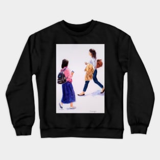 People walking - Tokyo Crewneck Sweatshirt